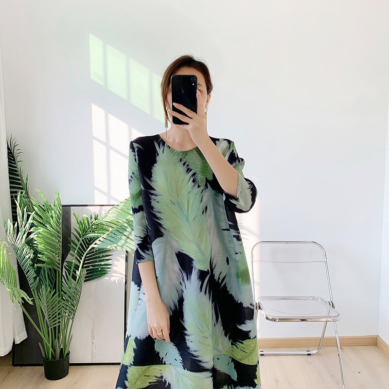 Pleated Dress Womens 2022 ο   ܱ Ÿϰ  μ  ߰   巹